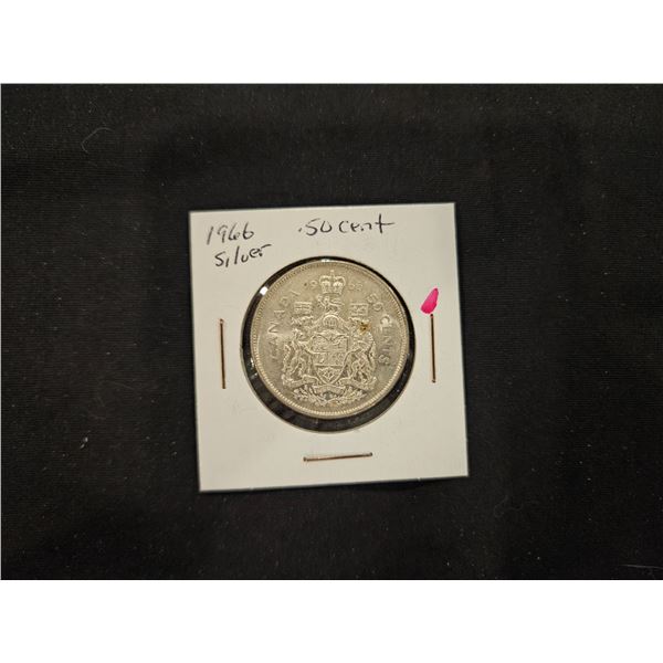1966 Silver 50cent coin