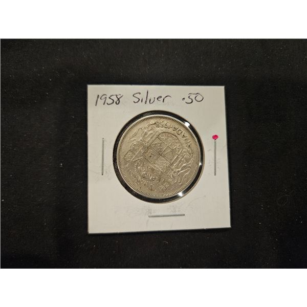 1958 Silver 50cent coin