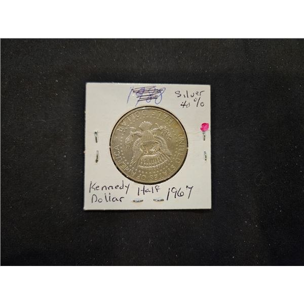 1967 Kennedy half dollar