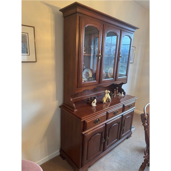Maple display cabinet