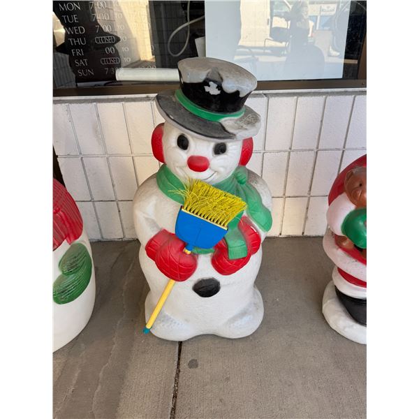 Snowman blow mold