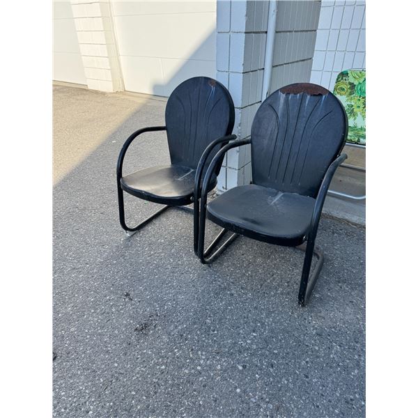 Vintage metal chairs