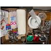 Image 1 : kitchen items, cookie cutters, straws, etc.