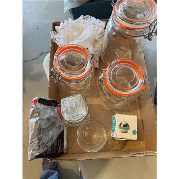 Jars and david's tea infuser