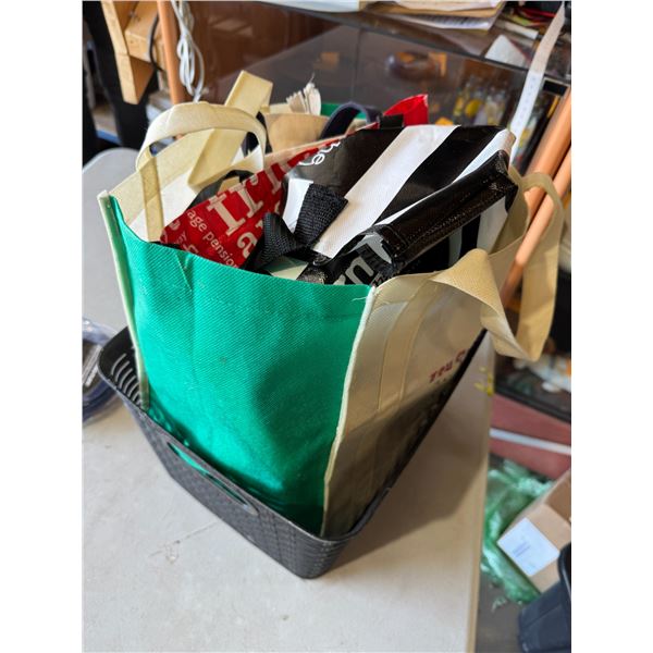 Reusable bags and basket