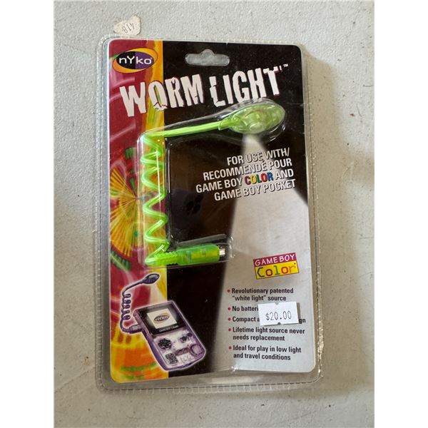 Worm light for use with game boy, color, and game boy pocket