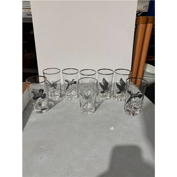 Federal glassware, sportsman game glasses