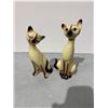 Image 1 : Norcrest Siamese, cat figurines, one has chip on ear