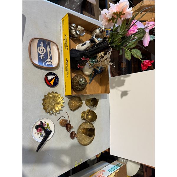 Collectibles decor pottery brass