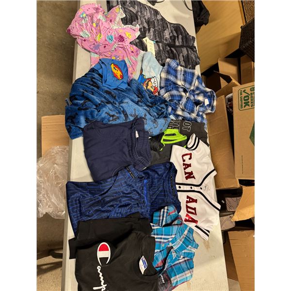 Assorted clothing, youth sizes