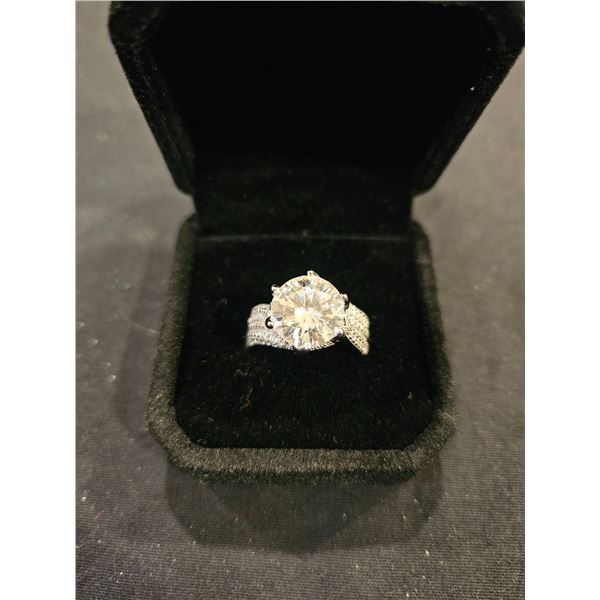 5.00CT GRA Certified Moissanite ring size 7, Retail $3,260