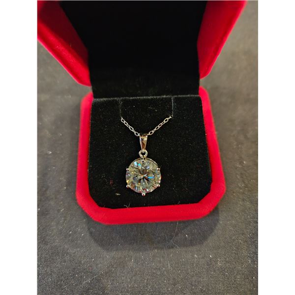 5.00CT GRA Certified Moissanite necklace- Retail $2,930