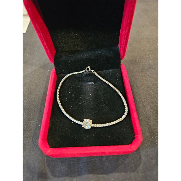 1.00CT GRA Certified Moissanite Silver bracelet- Retail $1,105