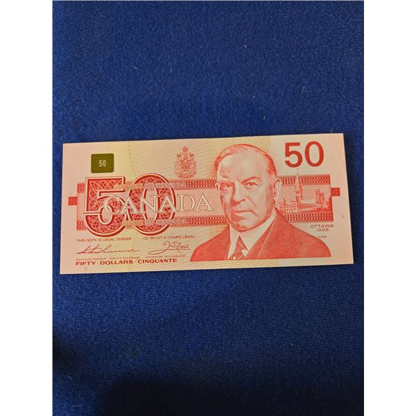 1988 $50 Canada bill