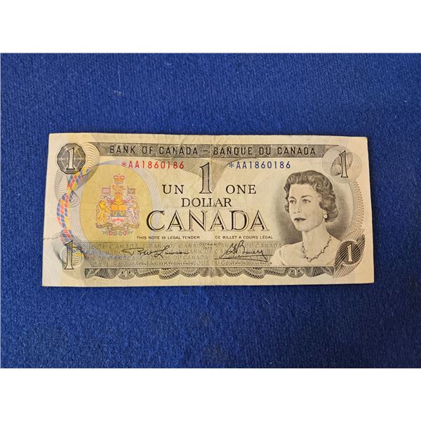 1973 $1 Canadian bill