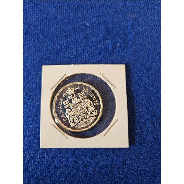 1964 Canada silver 50cent coin