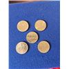 5x $1 Canada coins