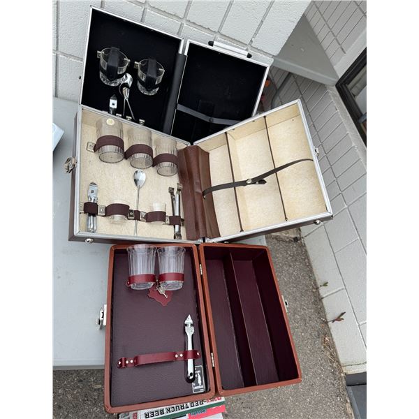 Vintage beverage, travel cases