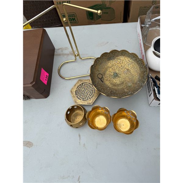 Brass and other items
