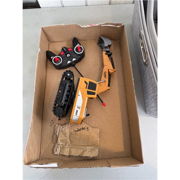 Remote control machinery working