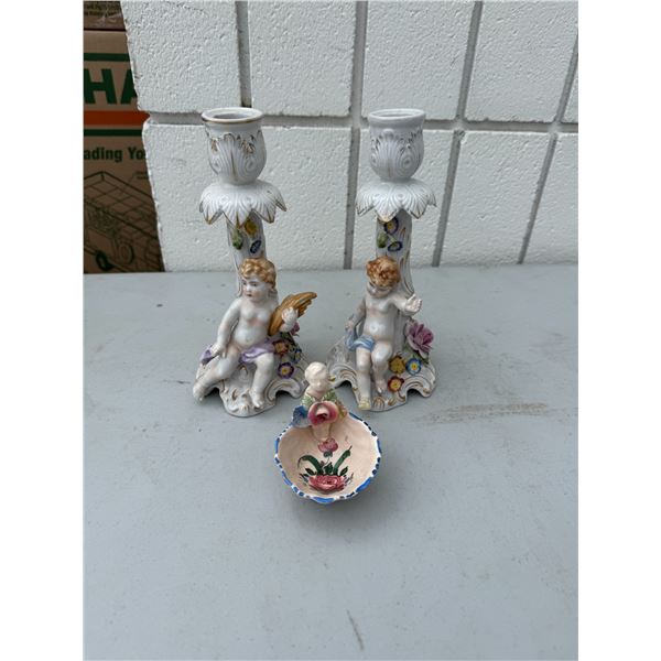 Candle Holder and dish