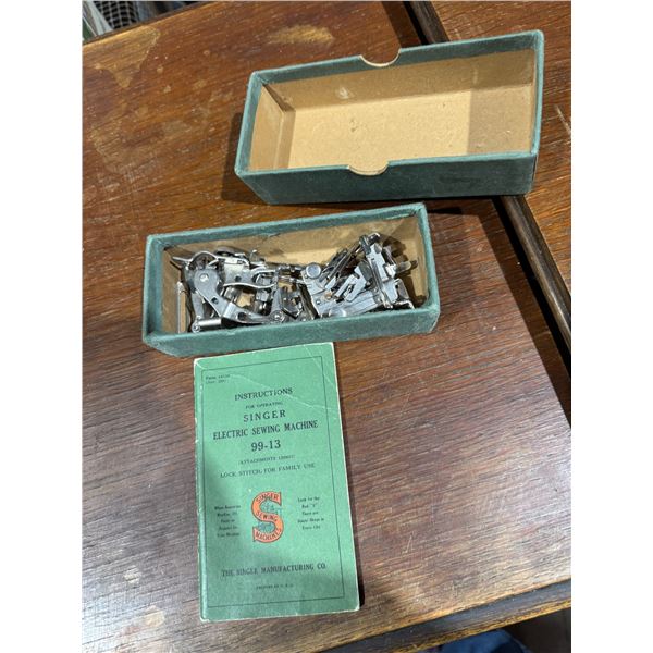 Singer, sewing machine accessories