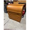 Image 1 : Teak roll top cabinet