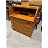 Image 2 : Teak roll top cabinet