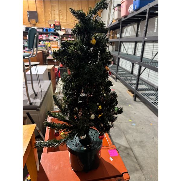 Light up fiber optic tree