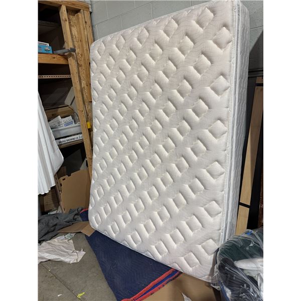 Queen size mattress, and thin boxspring