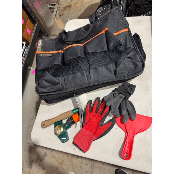 Fiskars gardening bag, and gardening items