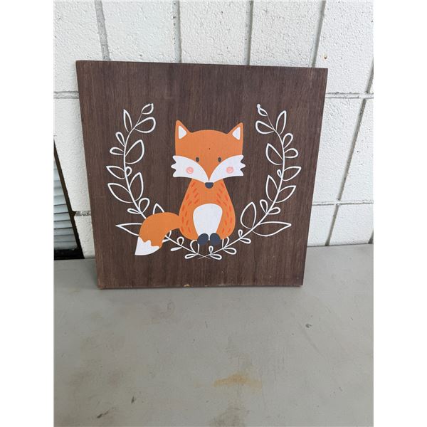 Fox wall hanging