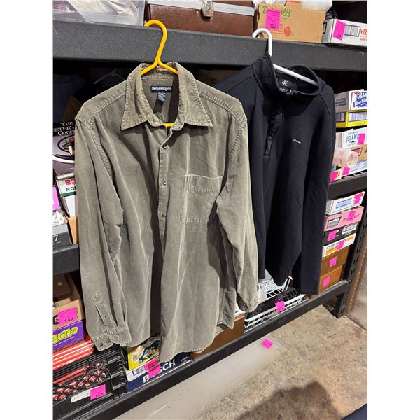 Denver Hayes and Calvin Klein shirts XL