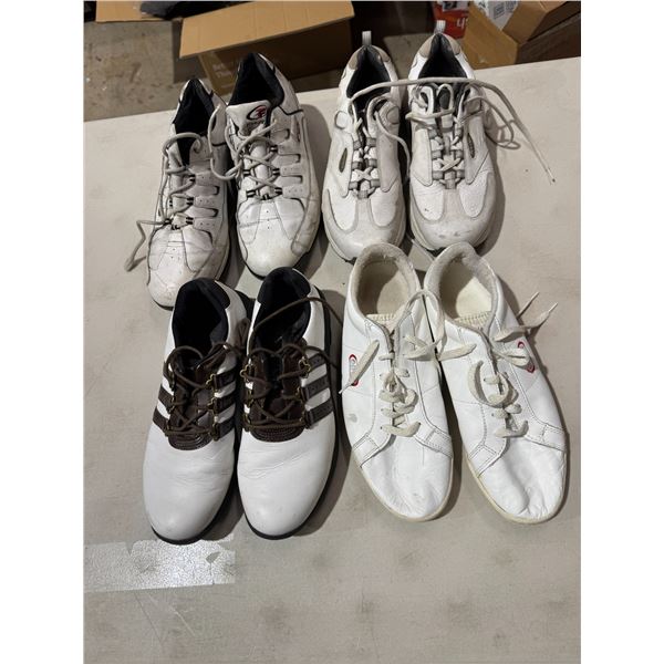 Assorted golf shoes