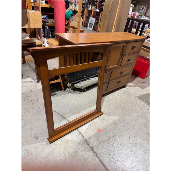 Dresser and mirror