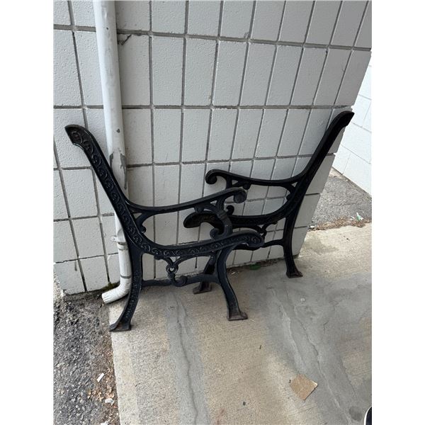 Cast-iron bench ends