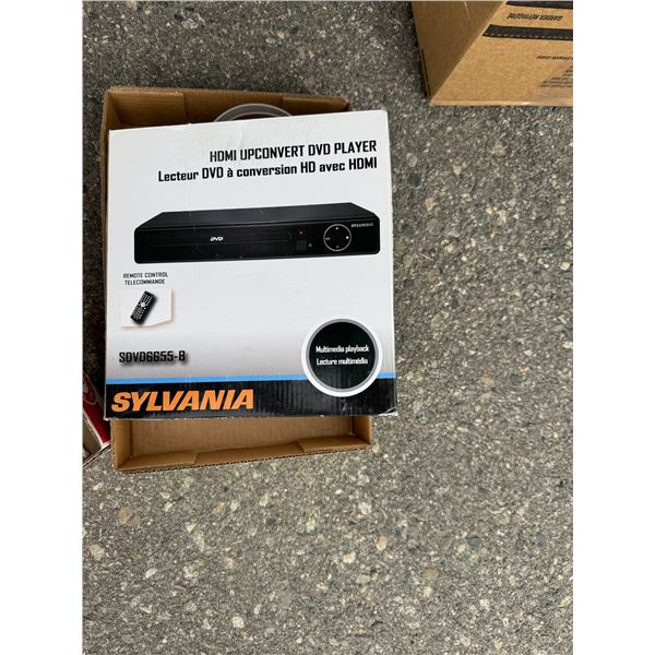 Sylvania DVD player with remote control