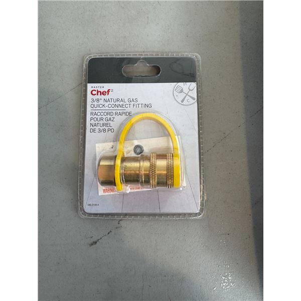 Quick connect gas fitting 3/8