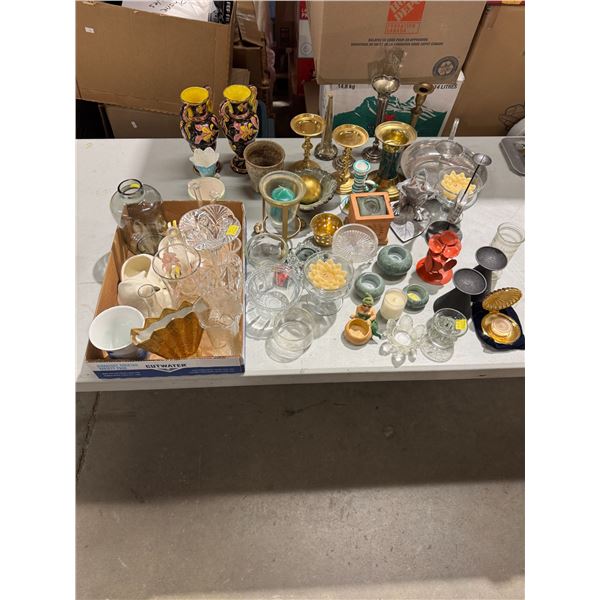 Vases and candle holders