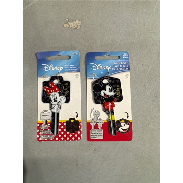 Mickey and Minnie house key blanks