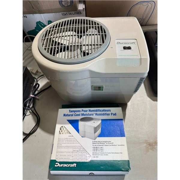 Duracraft evaporative humidifier with filter filters