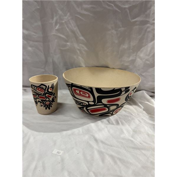 Native Northwest bowl and cup