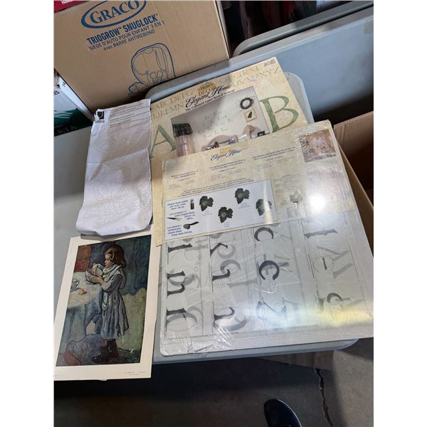 Crafting items, elegant home stencil, decor