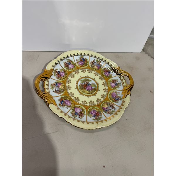 West German hand painted platter
