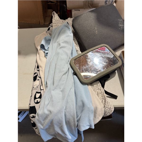 Baby items and mirror