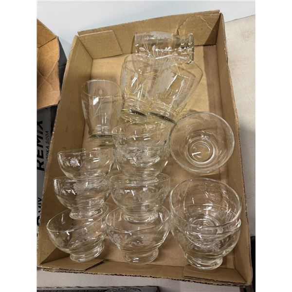 Glasses and dessert glasses