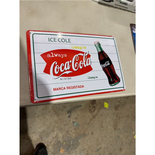 Tin Coca-Cola sign