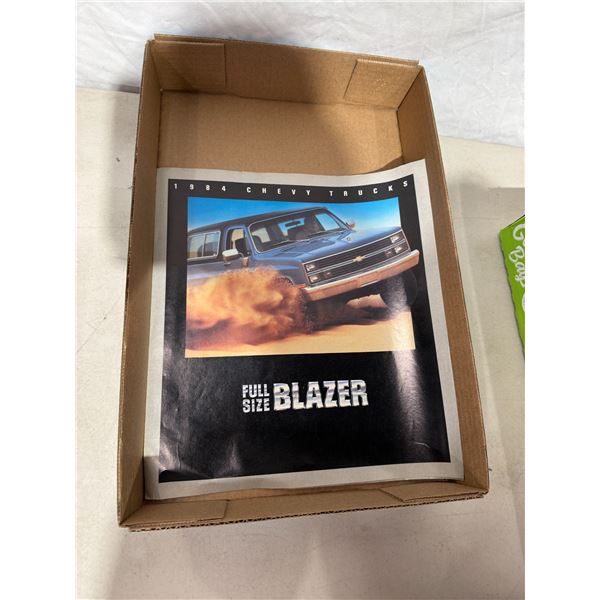 1984 Chevy trucks, full-size blazer vehicle advertising