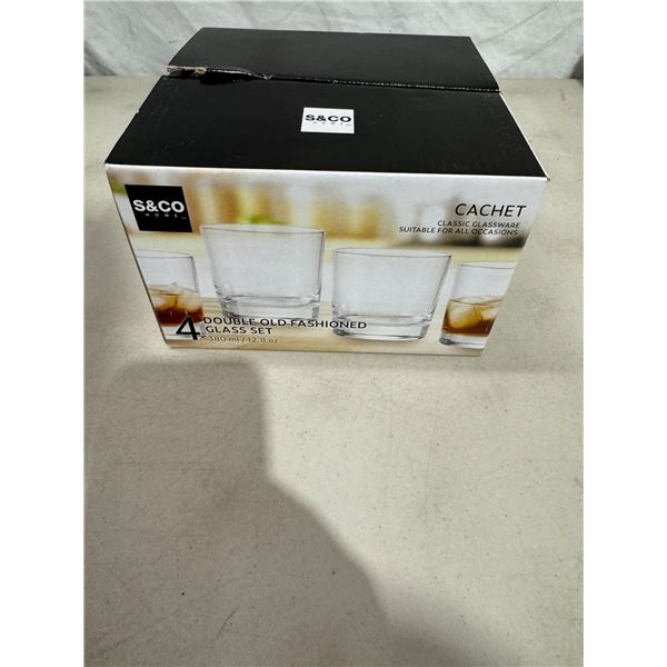 New double old-fashioned glass set