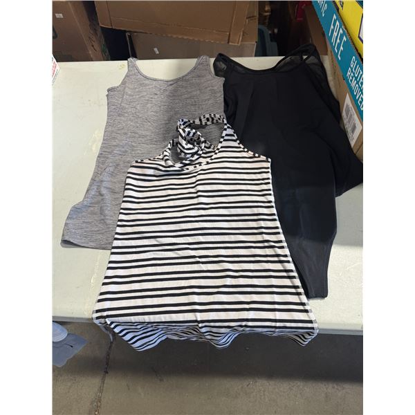 2 Lulu tanks and one Lulu bodysuit size not shown